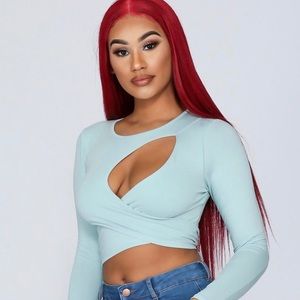 BRAND NEW- Self Tie Crop Top